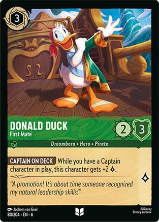 Donald Duck - First Mate (80/204)  - Azurite Sea