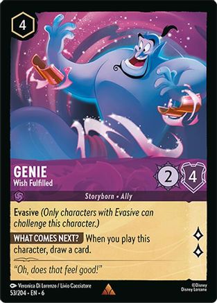 Genie - Wish Fulfilled (53/204) Cold Foil - Azurite Sea