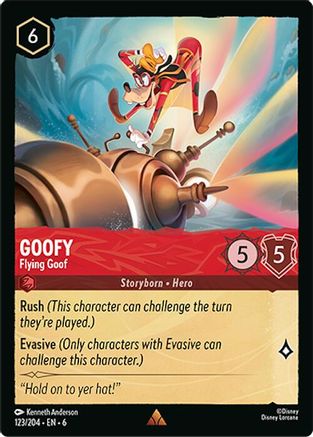 Goofy - Flying Goof (123/204)  - Azurite Sea