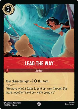 Lead the Way (129/204) Cold Foil - Azurite Sea