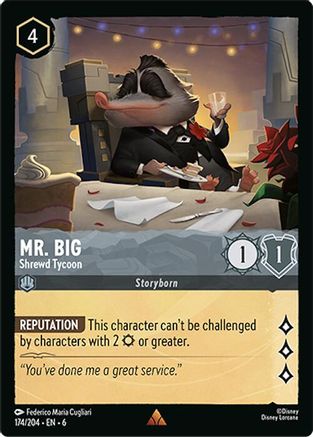 Mr. Big - Shrewd Tycoon (174/204) Cold Foil - Azurite Sea