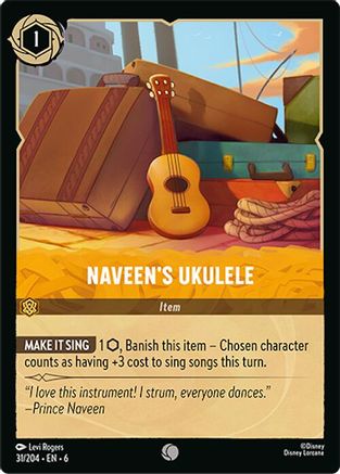 Naveen's Ukulele (31/204) Cold Foil - Azurite Sea