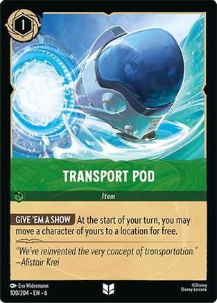 Transport Pod (100/204) Cold Foil - Azurite Sea