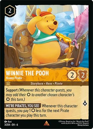 Winnie the Pooh - Hunny Pirate (3/204)  - Azurite Sea