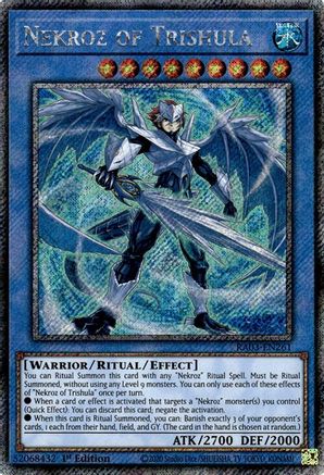 Nekroz of Trishula (Platinum Secret Rare) (RA03-EN261) - Quarter Century Bonanza 1st Edition