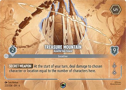 Treasure Mountain - Azurite Sea Island (Enchanted) (222/204) Holofoil - Azurite Sea