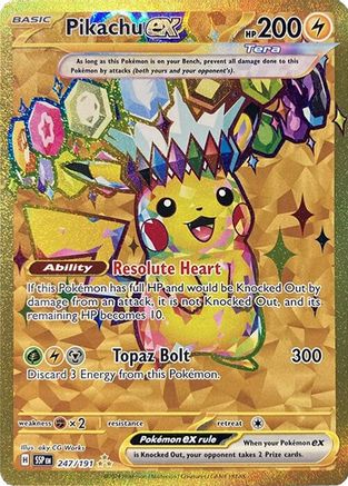 Pikachu ex - 247/191 - [SV08 Surging Sparks] Holofoil