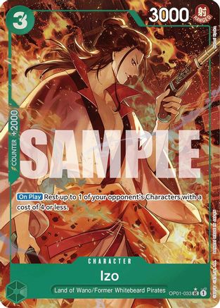 Izo (OP01-033) (Alternate Art) (OP01-033) - Premium Booster -The Best-