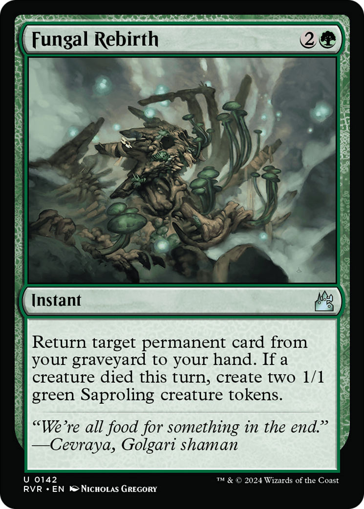 Fungal Rebirth (RVR-142) - [Ravnica Remastered] Foil