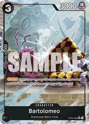 Bartolomeo (OP04-089) (Full Art) (OP04-089) - Premium Booster -The Best-