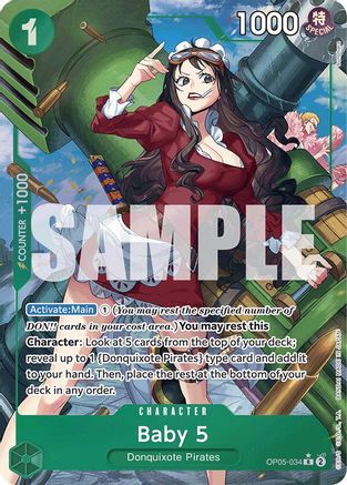 Baby 5 (OP05-034) (Alternate Art) (OP05-034) - Premium Booster -The Best-