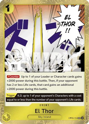 El Thor (Jolly Roger Foil) (OP05-114) - Premium Booster -The Best-