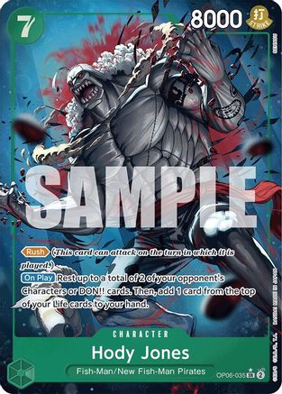 Hody Jones (Alternate Art) (OP06-035) - Premium Booster -The Best-