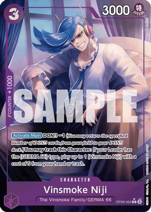 Vinsmoke Niji (OP06-064) (Full Art) (OP06-064) - Premium Booster -The Best-