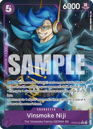 Vinsmoke Niji (OP06-065) (Alternate Art) (OP06-065) - Premium Booster -The Best-