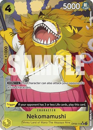 Nekomamushi (Full Art) (OP06-110) - Premium Booster -The Best-