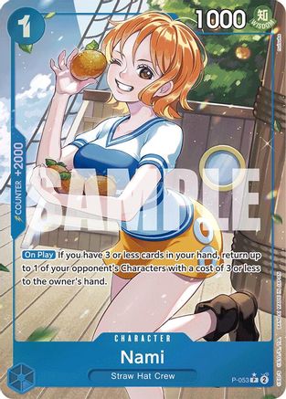 Nami (P-053) (Full Art) (P-053) - Premium Booster -The Best-