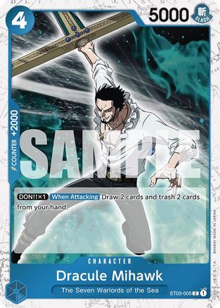 Dracule Mihawk (ST03-005) (Jolly Roger Foil) (ST03-005) - Premium Booster -The Best-