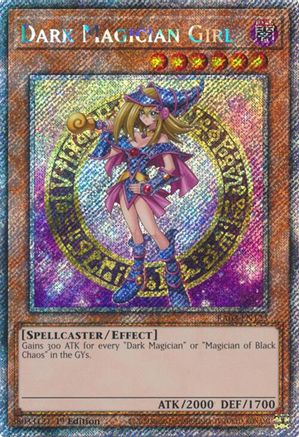 Dark Magician Girl (Platinum Secret Rare) (B) (RA03-EN123) - Quarter Century Bonanza 1st Edition