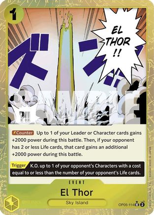 El Thor (Textured Foil) (OP05-114) - Premium Booster -The Best-