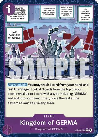 Kingdom of GERMA (Textured Foil) (OP06-079) - Premium Booster -The Best-