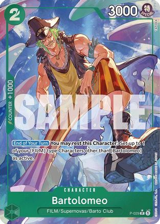 Bartolomeo (P-029) (Full Art) (P-029) - Premium Booster -The Best-