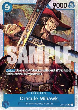 Dracule Mihawk (OP01-070) (Reprint) (OP01-070) - Premium Booster -The Best-