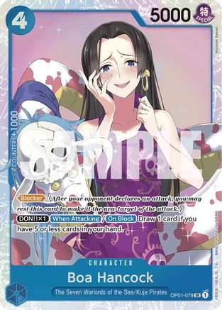 Boa Hancock (OP01-078) (Reprint) (OP01-078) - Premium Booster -The Best-