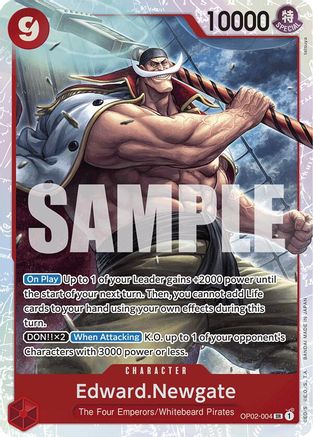 Edward.Newgate (Reprint) (OP02-004) - Premium Booster -The Best-