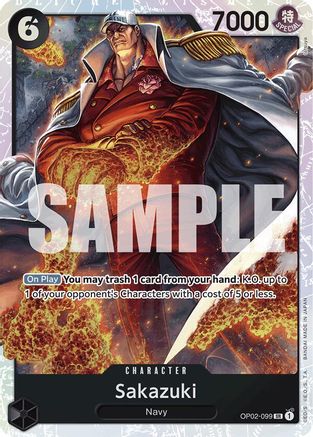 Sakazuki (Reprint) (OP02-099) - Premium Booster -The Best-