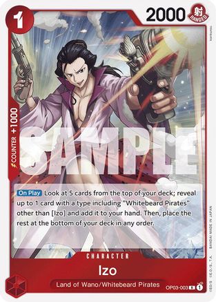 Izo (OP03-003) (Reprint) (OP03-003) - Premium Booster -The Best-