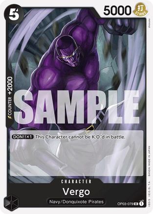 Vergo (Reprint) (OP03-079) - Premium Booster -The Best-