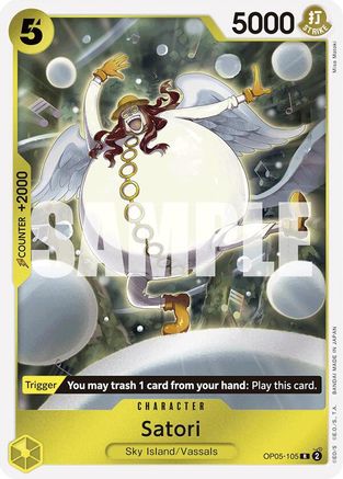 Satori (Reprint) (OP05-105) - Premium Booster -The Best-