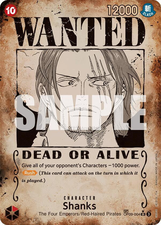 Shanks (004) (Wanted Poster) (OP09-004) - Emperors in the New World