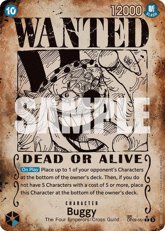 Buggy (051) (Wanted Poster) (OP09-051) - Emperors in the New World