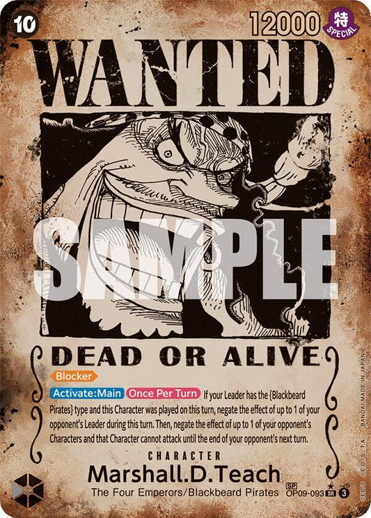 Marshall.D.Teach (093) (Wanted Poster) (OP09-093) - Emperors in the New World