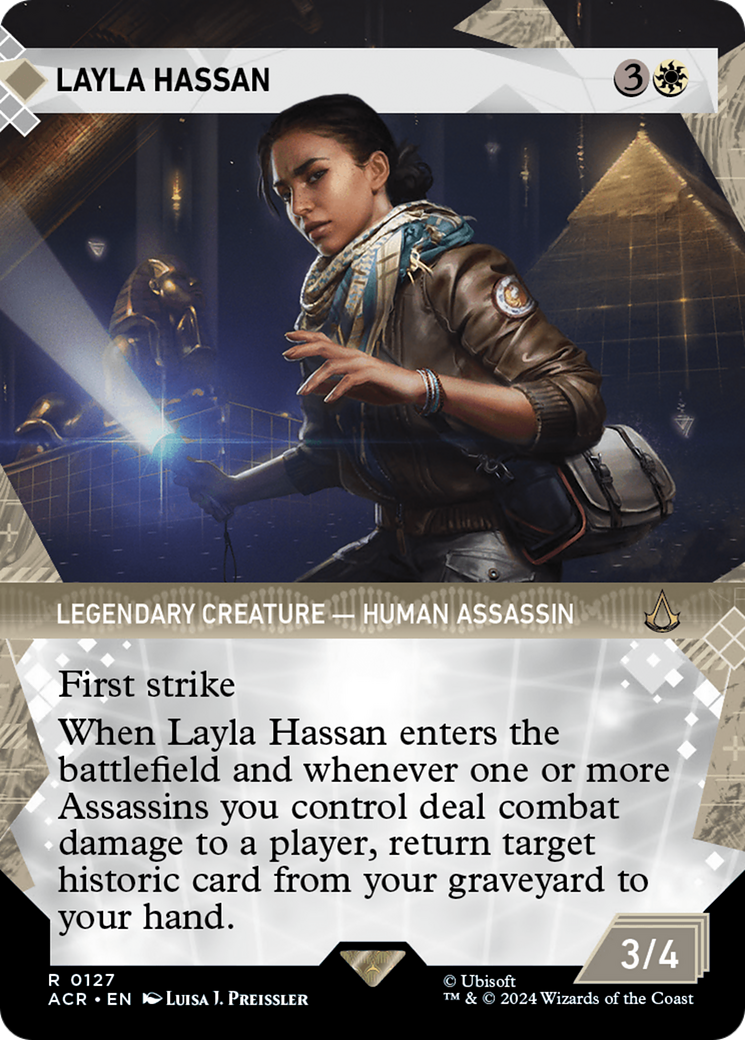 Layla Hassan (ACR-127) - [Assassin's Creed]: (Showcase) (Borderless) Foil