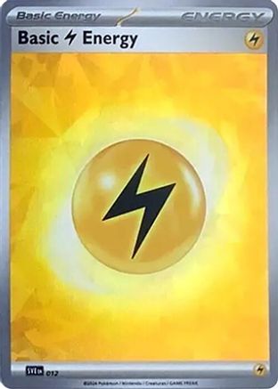 Basic Lightning Energy (Cracked Ice Holo) 12 - [SV07 Stellar Crown] Holofoil