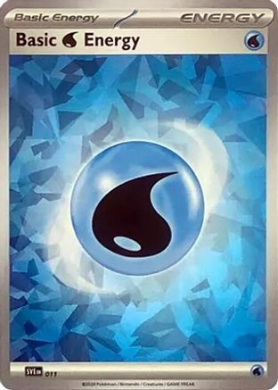 Basic Water Energy (Cracked Ice Holo) 11 - [SV07 Stellar Crown] Holofoil