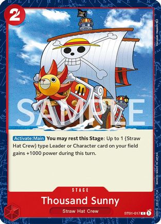 Thousand Sunny (ST01-017) - Revision Pack Cards