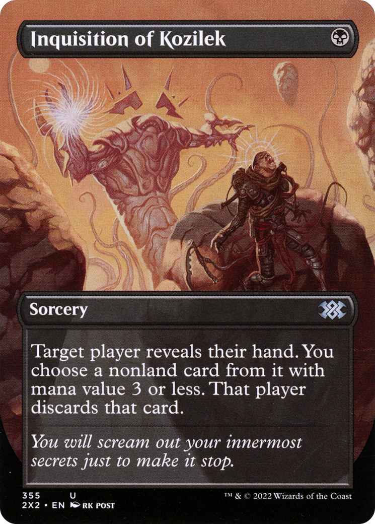 Inquisition of Kozilek (2X2-355) - [Double Masters 2022] (Borderless) Foil