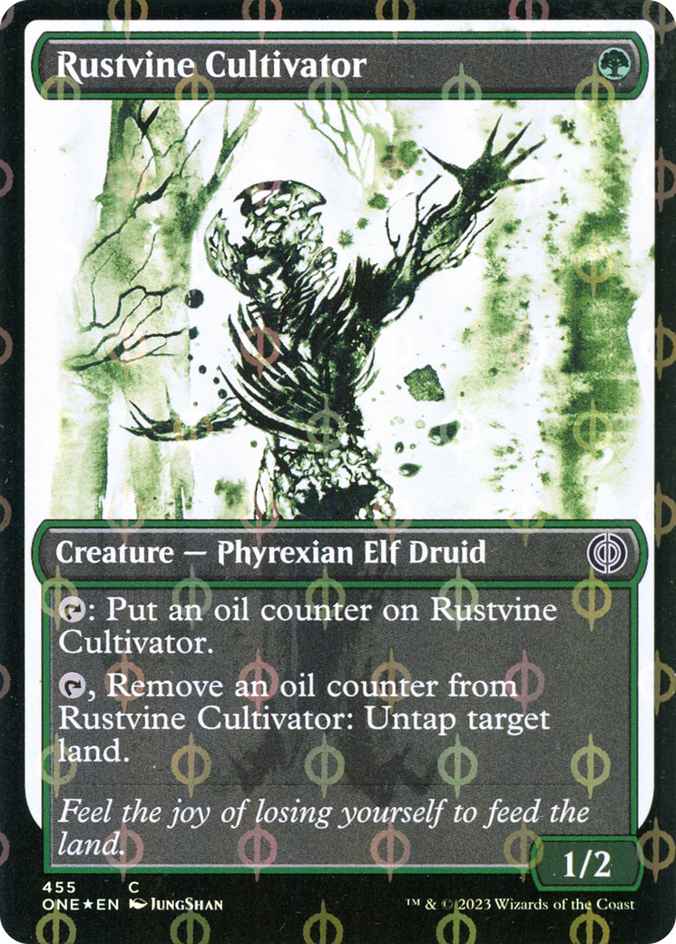 Rustvine Cultivator (ONE-455) - [Phyrexia: All Will Be One]: (Showcase) Foil