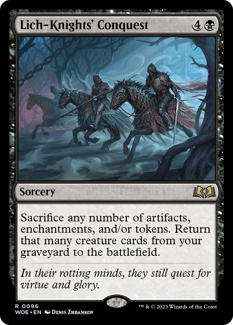 Lich-Knights' Conquest (WOE-096) - [Wilds of Eldraine] Foil