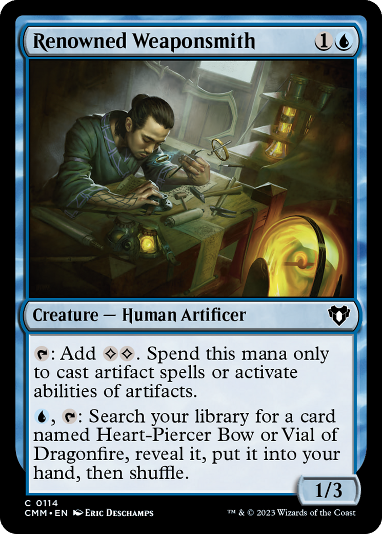 Renowned Weaponsmith (CMM-114) - [Commander Masters]
