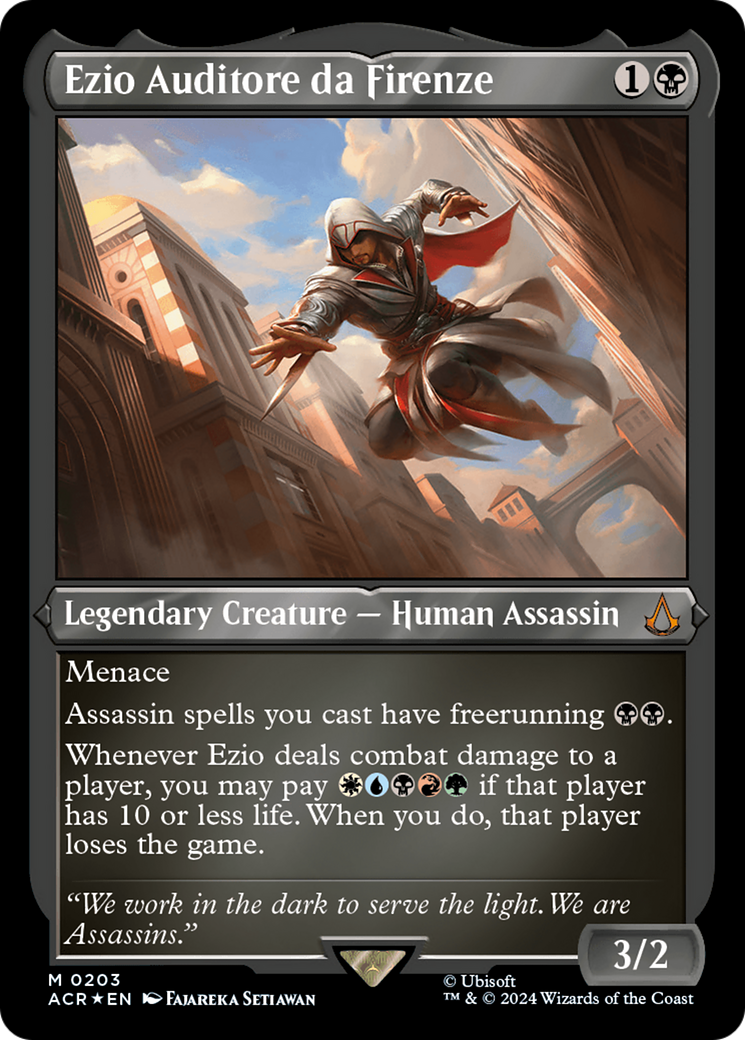 Ezio Auditore da Firenze (ACR-203) - [Assassin's Creed] Etched Foil