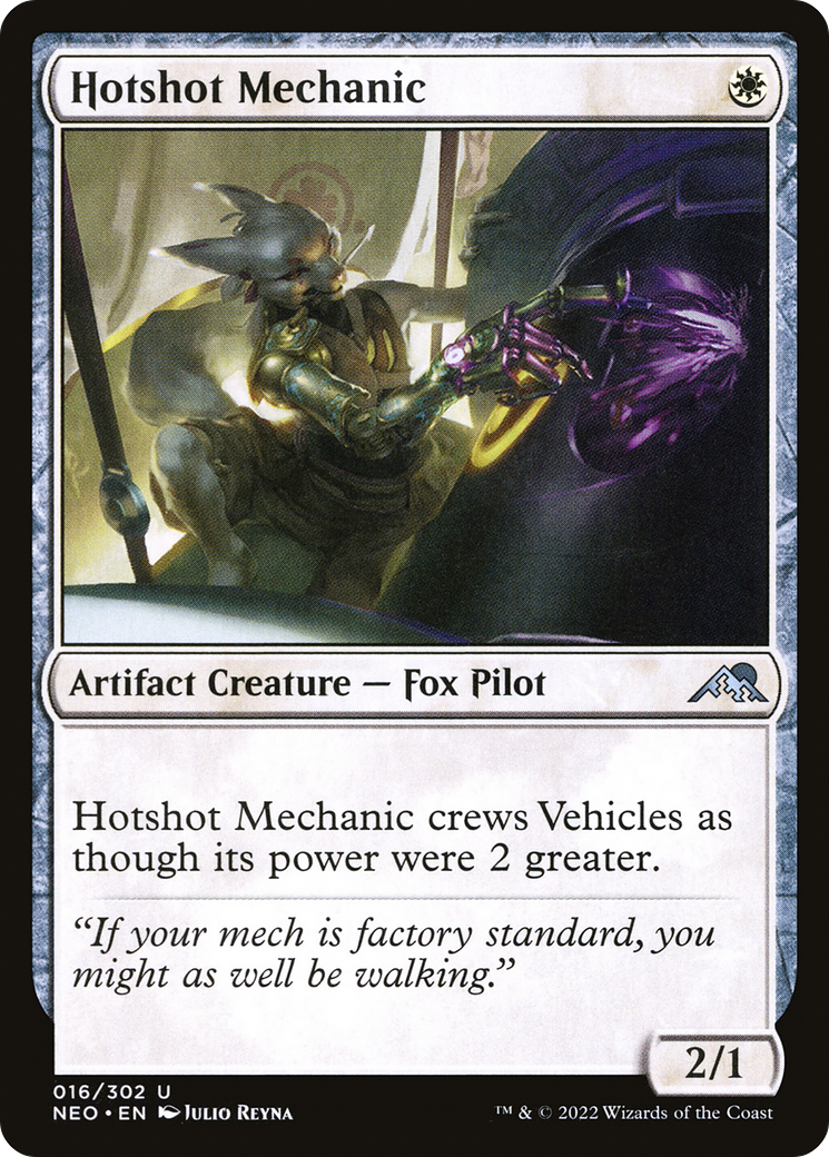 Hotshot Mechanic (NEO-016) - [Kamigawa: Neon Dynasty]