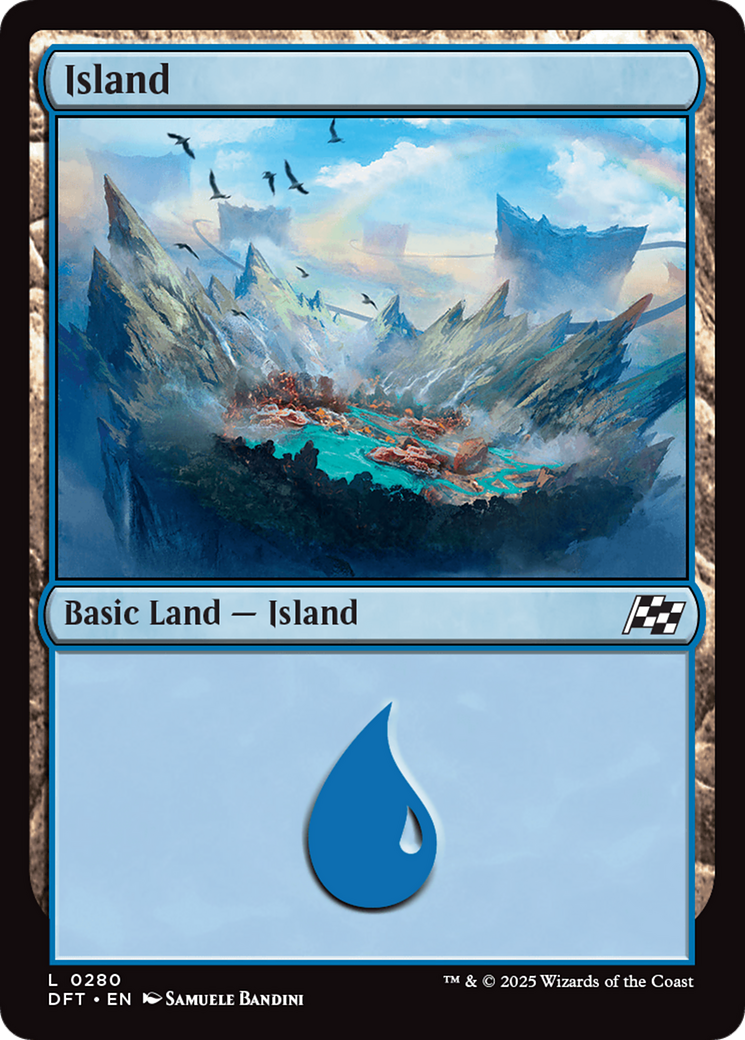 Island (0280) (DFT-280) - [Aetherdrift] Foil