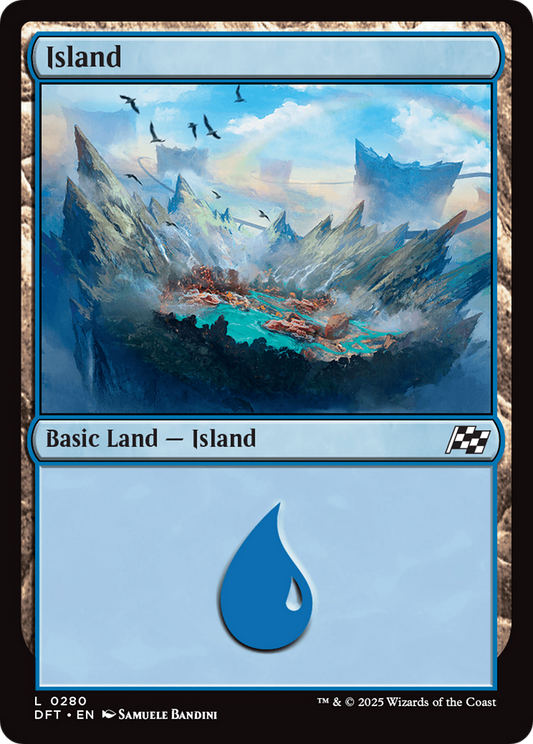 Island (0280) (DFT-280) - [Aetherdrift] Foil