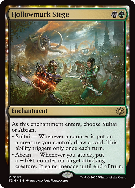 Hollowmurk Siege (TDM-192) - [Tarkir: Dragonstorm]: (enchantment)