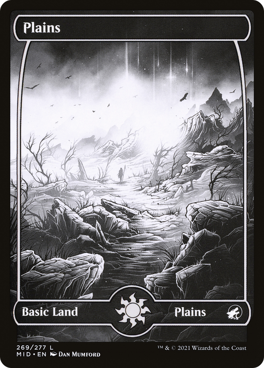 Plains (MID-269) - [Innistrad: Midnight Hunt]: (Full Art, Showcase)